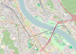 Spoorlijn Bonn - Oberkassel op de kaart