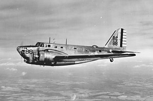 Photo of a U.S. Army Douglas B-18 Bolo bomber. 
