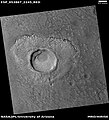 Κρατήρας που μπορεί να δημιουργήθηκε σε έδαφος με άφθονο πάγο, όπως φαίνεται από το HiRISE. Από την περιφέρεια Ισμήνεια Λίμνη.