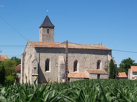 The church of Saint-Martin-d'Entraigues