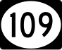 Route 109 marker