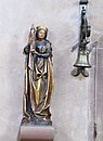 Statue de sainte Barbe (XVe siècle-XVIe siècle).