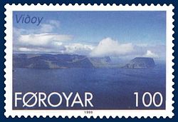 Stamp FR 349 of Postverk Føroya (issued: 25 May 1999; photo: Per á Hædd)