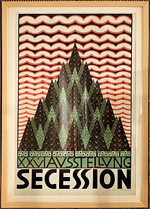 Poster de la XXe Exposition de la Sécession viennoise, en 1906.
