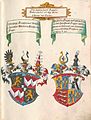 Wappen von Christoph Freiherr von Welsperg und Adelberta Fugger