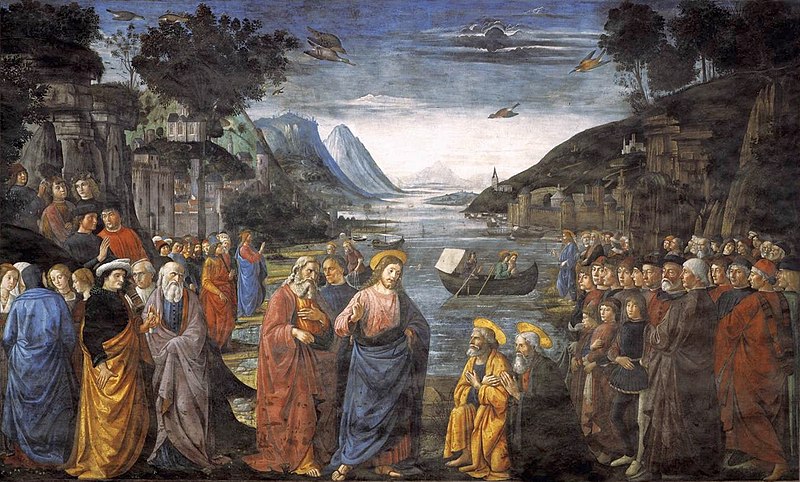 File:Ghirlandaio, Domenico - Calling of the Apostles - 1481.jpg