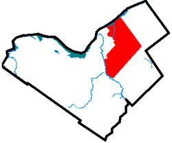 The limits of the former City of Gloucester within the current City of Ottawa