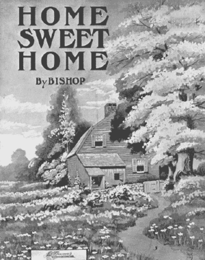 Cover of sheet music for "Home! Sweet Hom...