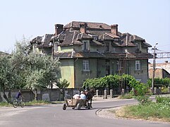 Hus i Teiuș nær jernbanestationen