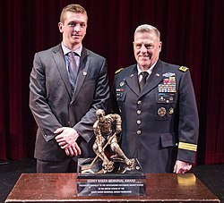 Jimmy Vesey and Mark Milley (26344997116) (cropped).jpg