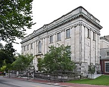 The John Hay Library is home to rare books, special collections, and the university archives. John Hay Library (Brown).jpg