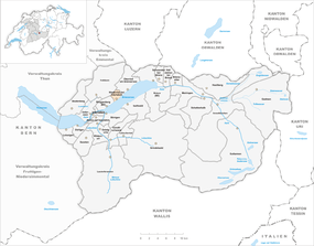 Mapo de Niederried ĉe Interlaken