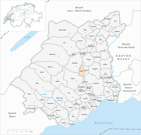 Karte von Sévery