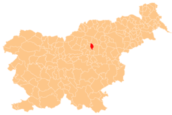 Localização do município de Polzela na Eslovênia