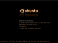 The boot screen of Kurdish Ubuntu