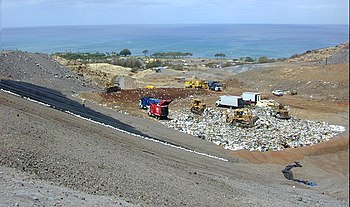 Modern landfill operation at Waimanalo Gulch, ...