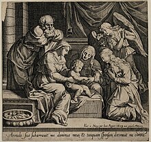 Le mariage mystique de sainte Catherine de Sienne par Jean Appier, 1609.
