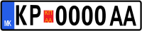 License plate of Kriva Palanka.svg
