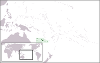 Ny-Caledonia på verdskartet
