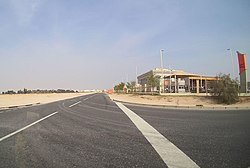 Looking towards Street 217 in Al Egda, near the Woqod Vehicle Inspection Center (FAHES).