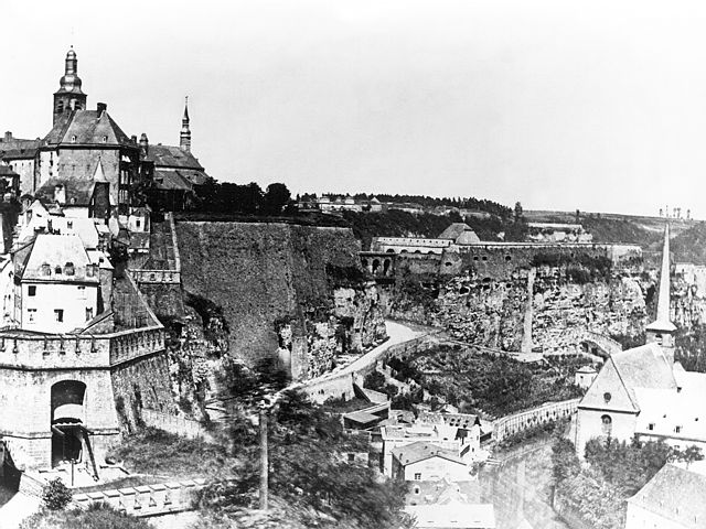 Fortress of Luxembourg prior to demolition in 1867
