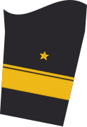 Ärmelabzeichen der Jacke (Dienstanzug) eines Flottillenadmirals (Truppendienst)