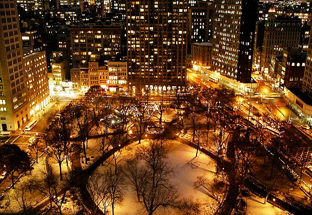 Vista sul do Madison Square Park, em 2005