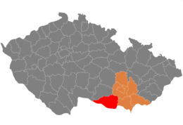 Distretto di Znojmo – Localizzazione