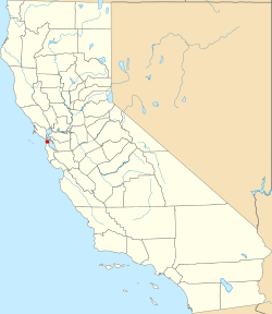 San Francisco highlighted in California.