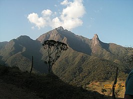 De berg Pico dos Marins (2.420 m) in de gemeente Piquete