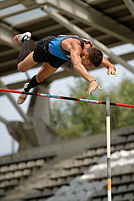 1932 Olympic Games, Los Angeles, USA, Decathlon, USA s decathlon gold medal  winner James Bausch in