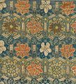 Detalle de un brocado de la dinastía Ming, utilizando un patrón con un teselado hexagonal