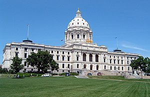 Minnesota State Capitol building in Saint Paul...