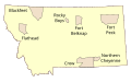 Image 39General locations of Indian reservations in Montana (from Montana)