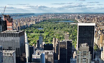 Central Park viewed from atop the GE Building