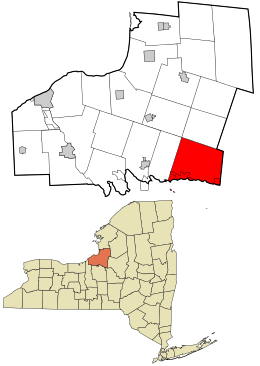 Location in Oswego County and the state of New York.