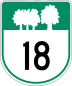 Route 18 marker