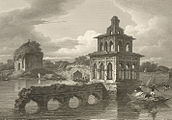 Dhaka riverbank, 1827