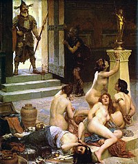 Le Brenn et sa part de butin ("Brennus and His Share of the Spoils", also known as: "Spoils of the Battle"), by Paul Jamin, 1893. Paul Jamin - Le Brenn et sa part de butin 1893.jpg