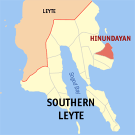 Hinundayan na Leyte do Sul Coordenadas : 10°21'N, 125°15'E
