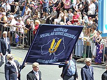 Members of the Queensland branch of the Australian Special Air Service association during the 2007 ANZAC Day march in Brisbane Qld SASR Association 2007.jpg