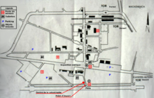 A map of the airshow facilities and accident details Ramstein AB1 fr.png