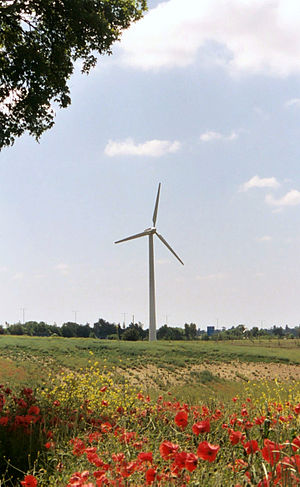 Photo of the RES wind turbine