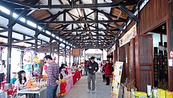 Market stalls at the renovated Tuku First Market Building