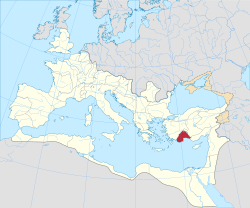 Lycia et Pamphylian provinssin alue vuonna 125.