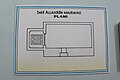 Plan du mausolée de Sayid Alaouddine (affiché à l'entrée).