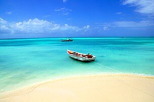 Beach in Los Roques Archipelago