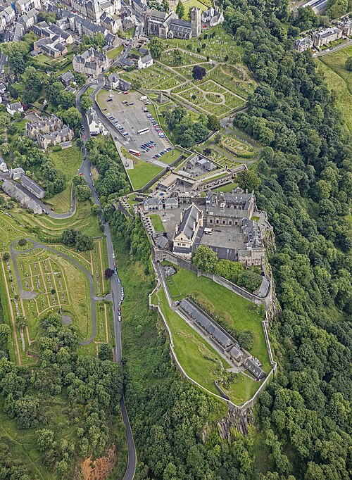 Aerial view of Stirling Castle