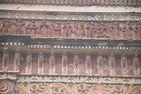 Terracotta relief at Gauranga temple