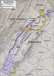 Operaciones en el valle de Shenandoah, agosto–octubre 1864.